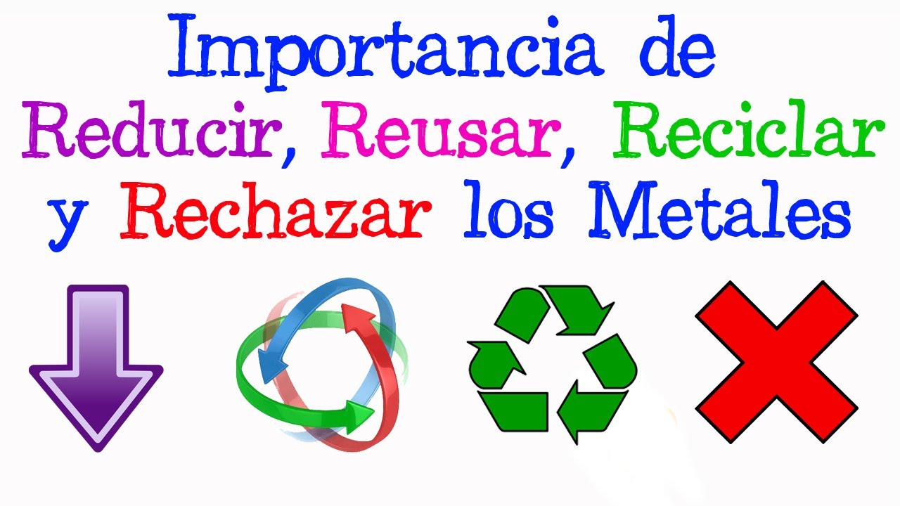 reusar reciclar reducir y rechazar los metales