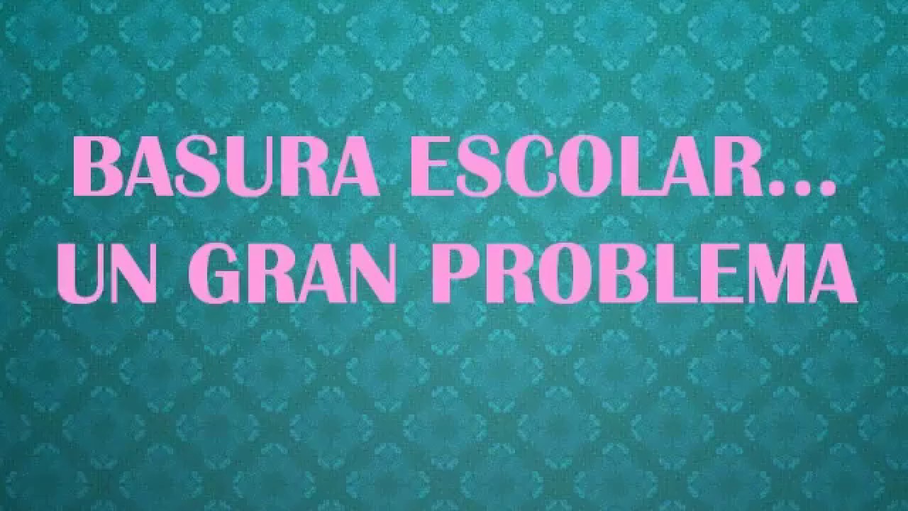 soluciones para el problema de la basura en las escuelas