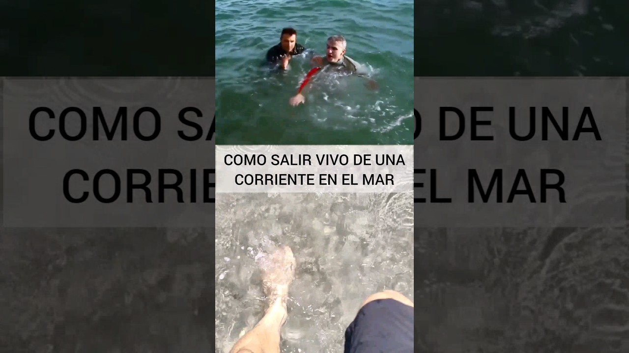 como salir de una corriente en el mar