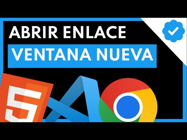 html abrir enlace en nueva pestaña