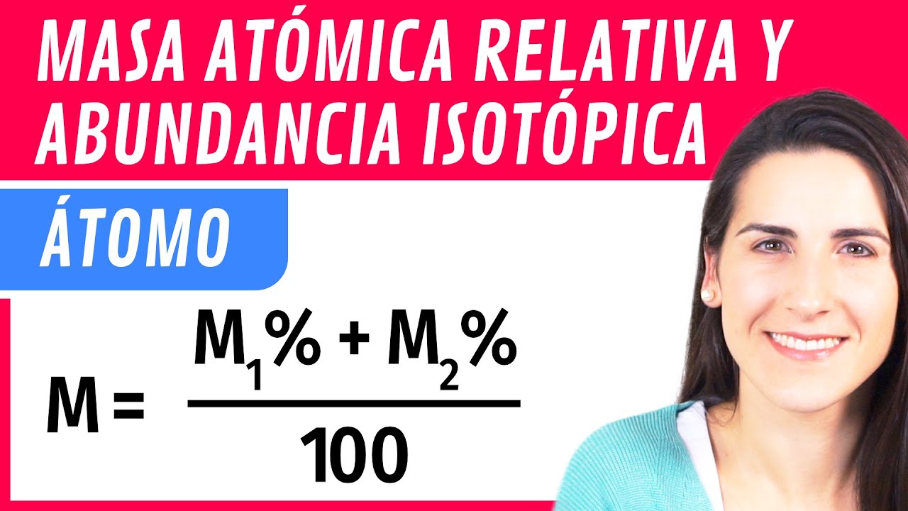 cómo se calcula la masa atómica