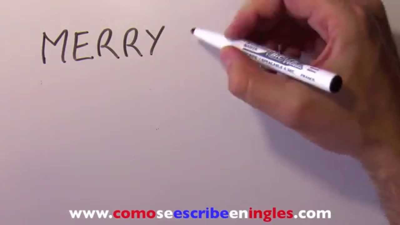 como se escribe feliz navidad