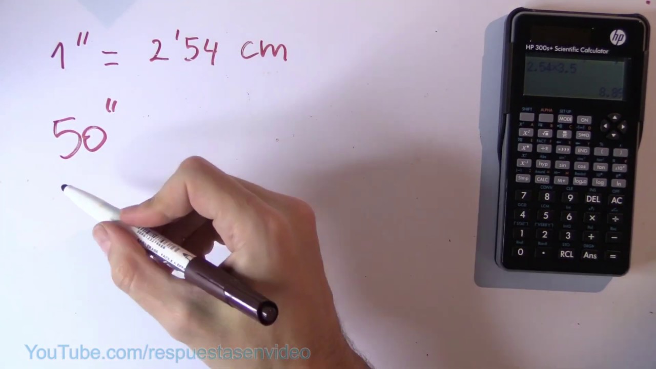 cuantas pulgadas son 50 cm