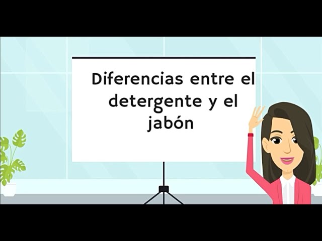 diferencia entre el jabon y el detergente