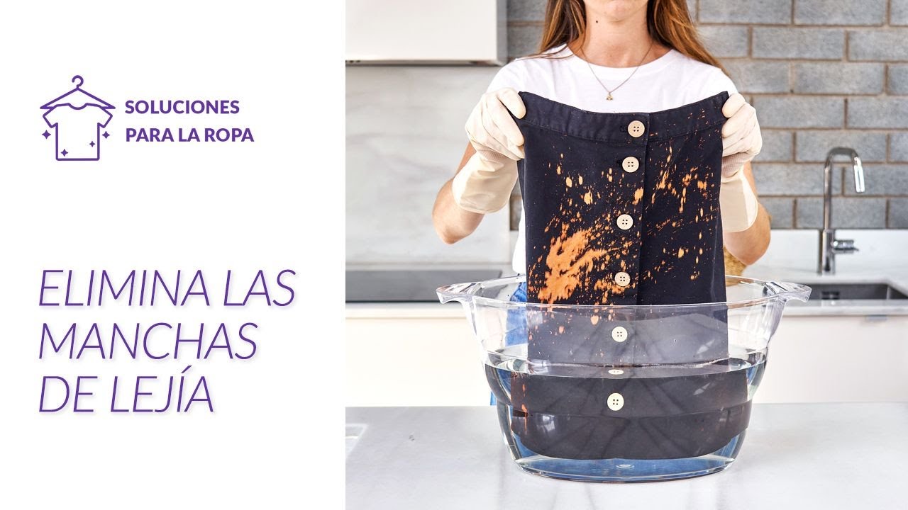 manchas de lejía en ropa de color