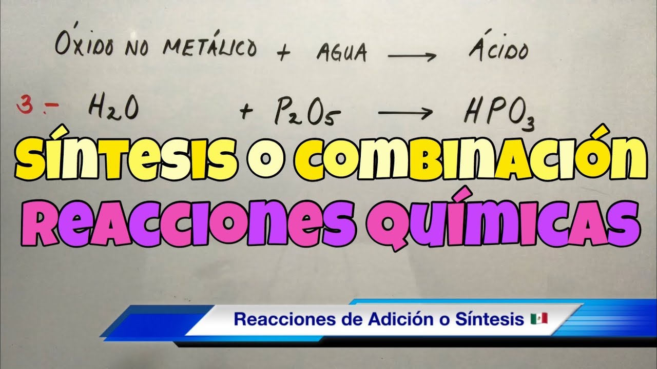 que es una reaccion de sintesis