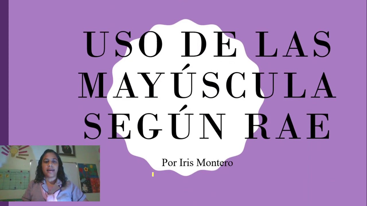 uso de las mayusculas rae