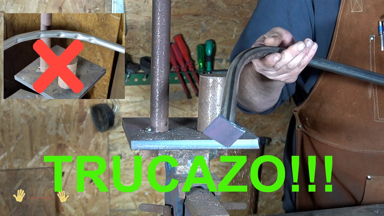 como doblar un tubo sin que se aplaste