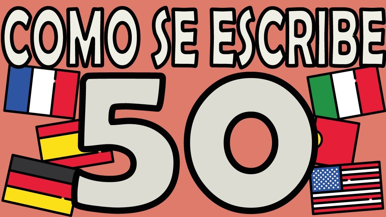 como escribir 50 en letras
