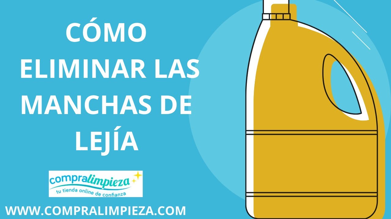 cómo quitar las manchas de lejía en la ropa