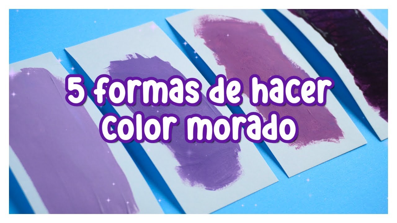 como se consigue el color morado