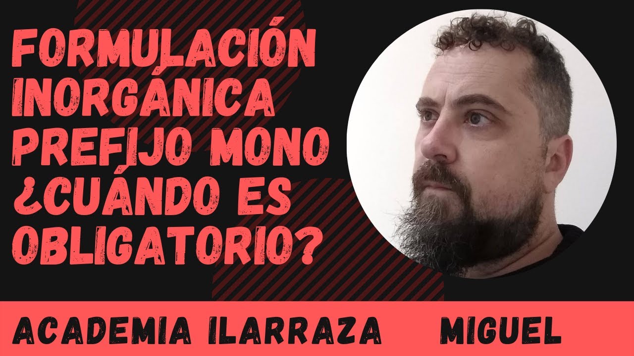 cuando se pone mono en formulacion