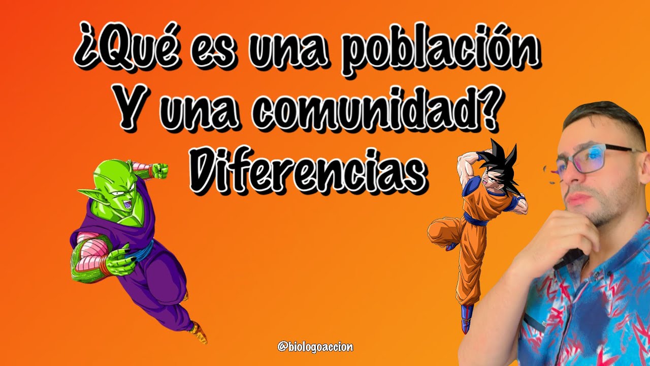 diferencia entre especie poblacion y comunidad