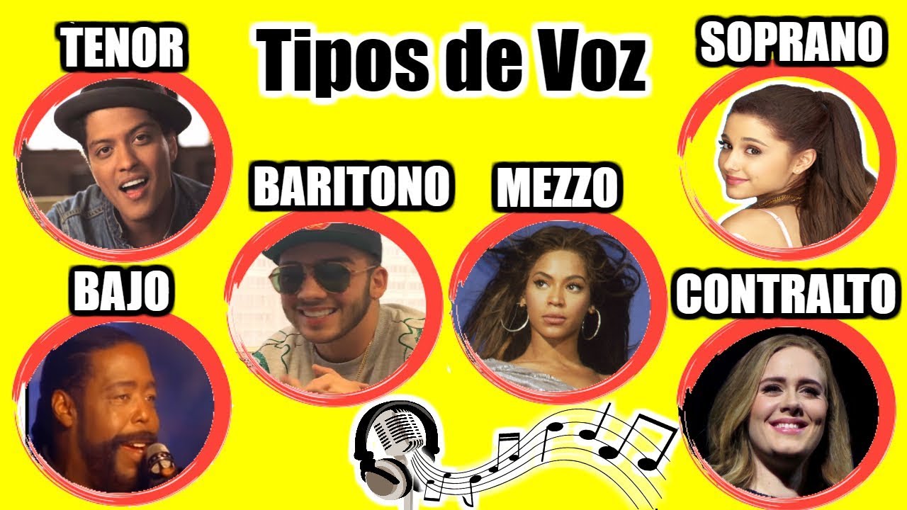 soprano mezzosoprano contralto tenor barítono bajo