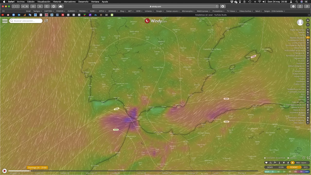 viento del sureste es levante