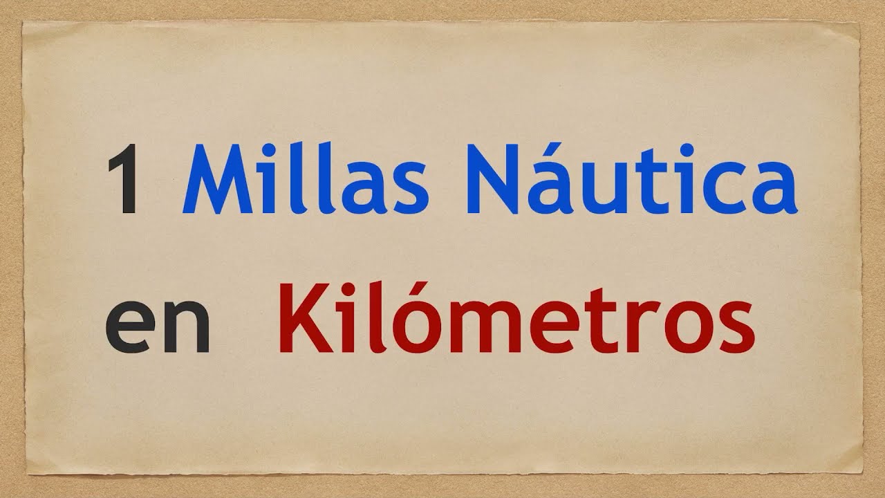 1 milla nautica a km