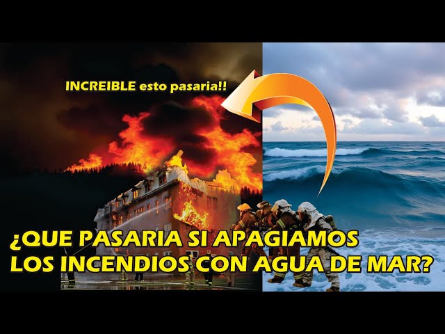agua de mar para apagar incendios