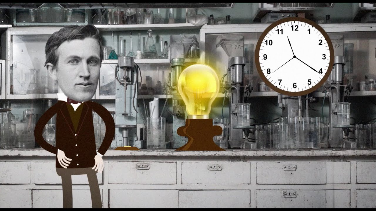como thomas edison invento la bombilla electrica