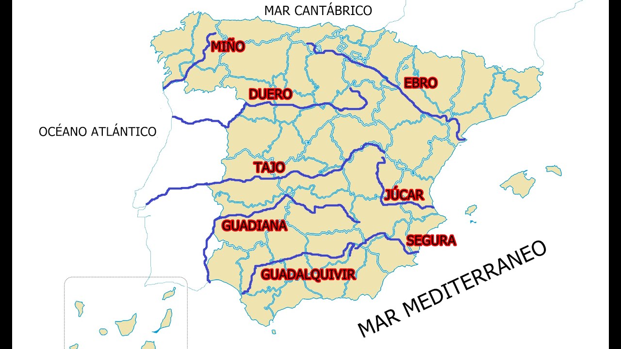 nombre de los ríos de españa