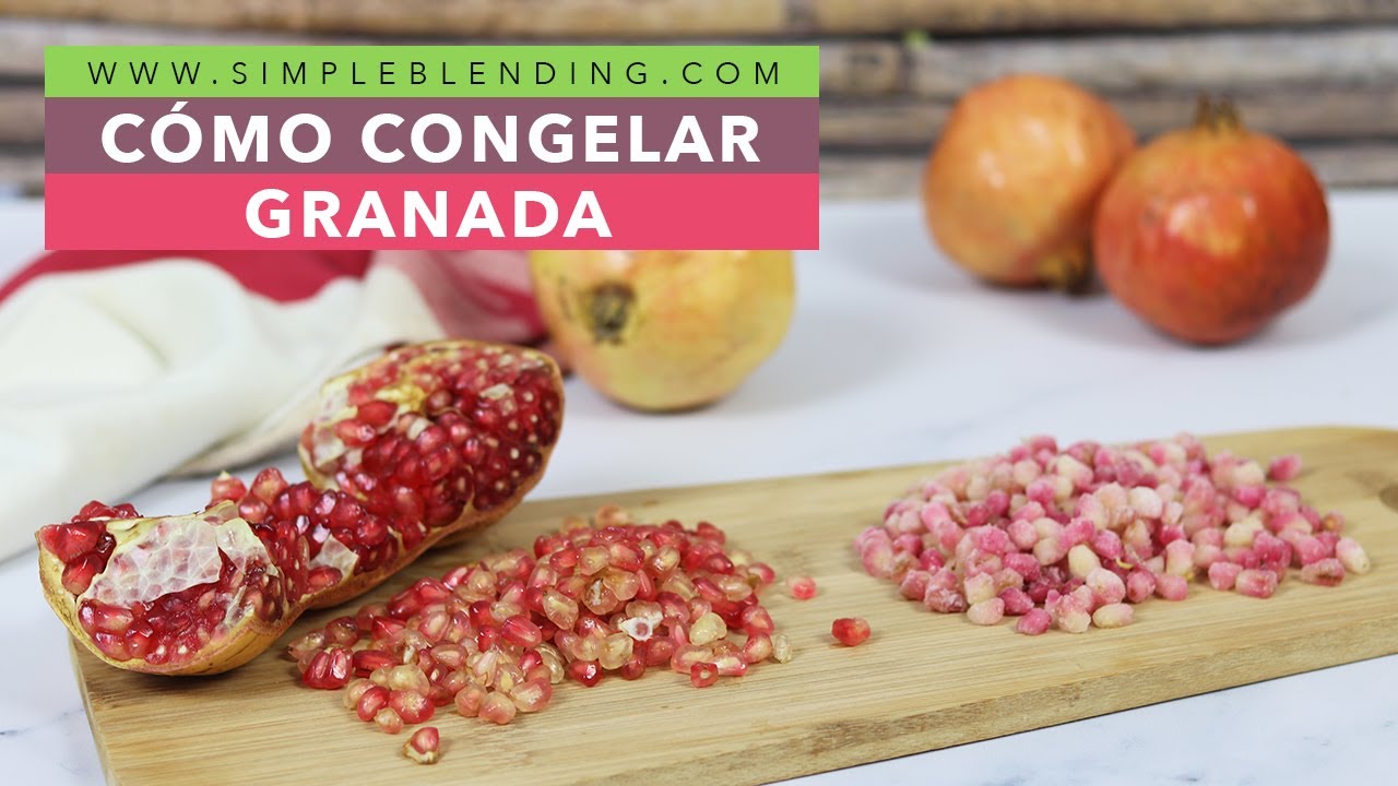 se puede congelar la granada pelada
