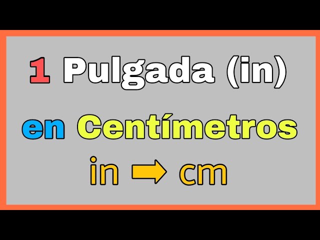 1 4 pulgadas a centimetros