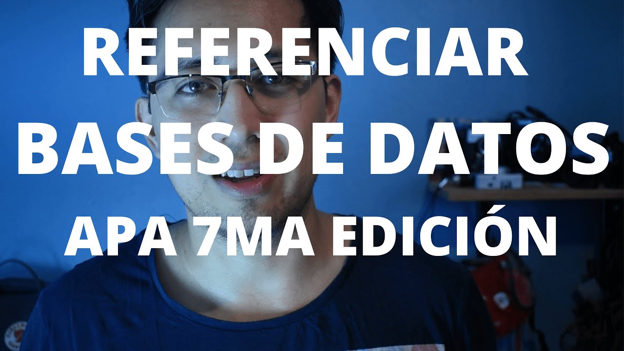como citar una base de datos en apa