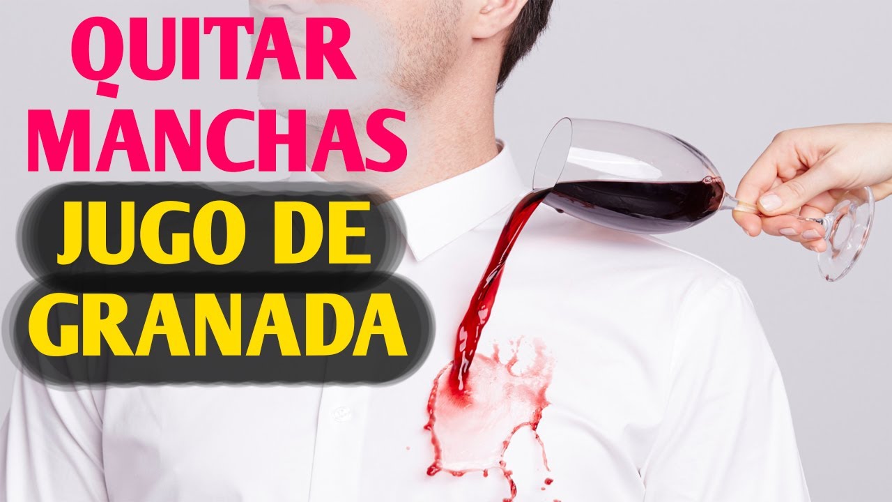 manchas de granada en la ropa